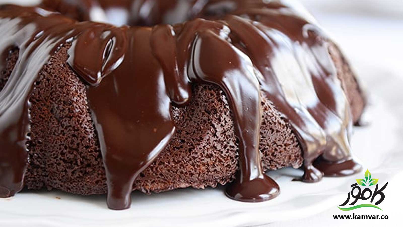 کیک شکلاتی رژیمی با گاناش